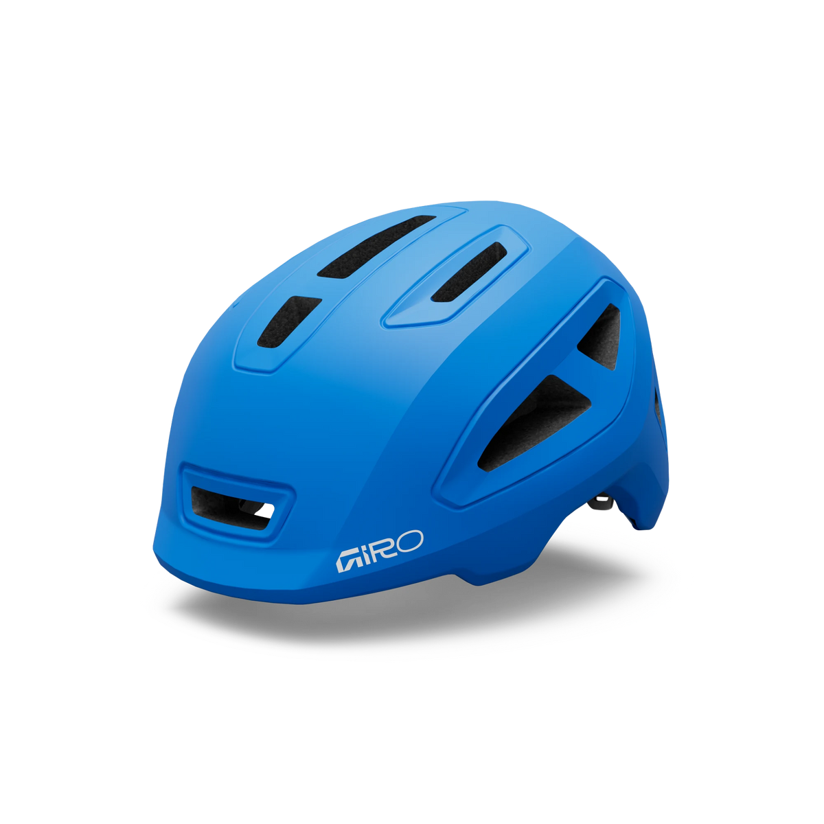 Giro Scamp II youth helmet in Blue Jewel, front three-quarter view