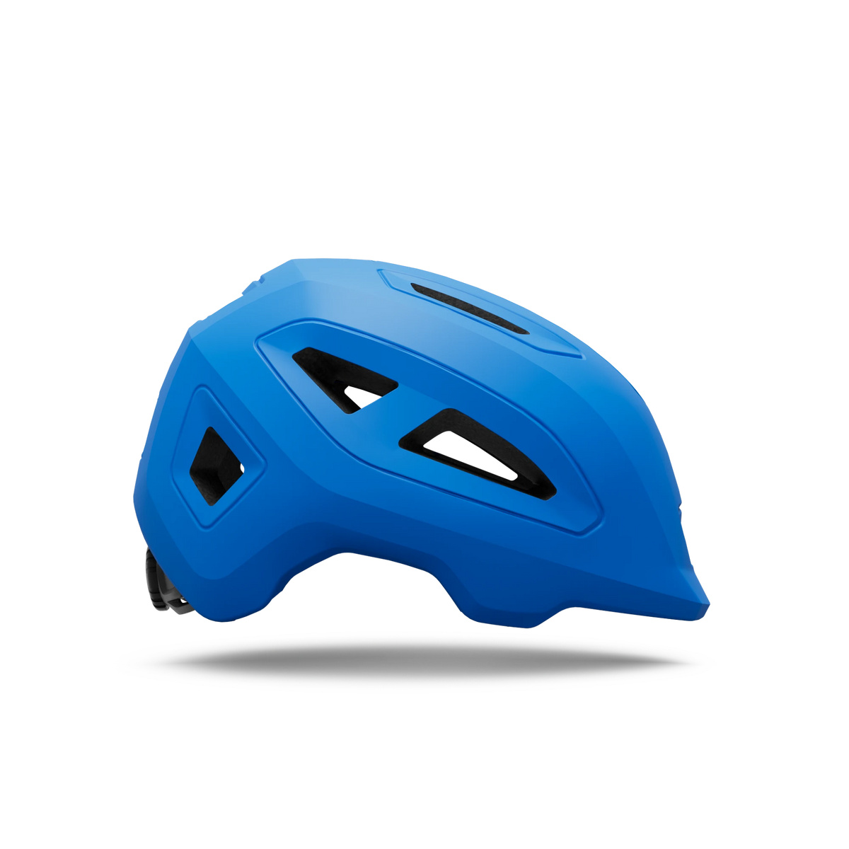 Giro Scamp II youth helmet in Blue Jewel, profile view facing right