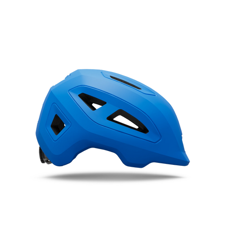 Giro Scamp II youth helmet in Blue Jewel, profile view facing right