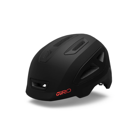 Giro Scamp II youth helmet in Matte Black, front three-quarter view