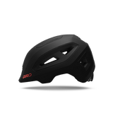 Giro Scamp II youth helmet in Matte Black, profile view facing left