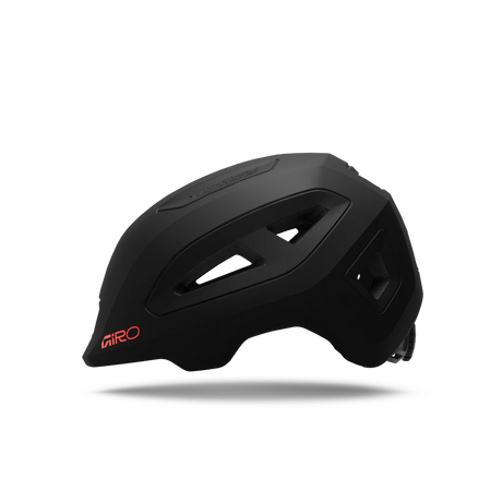 Giro Scamp II youth helmet in Matte Black, profile view facing left