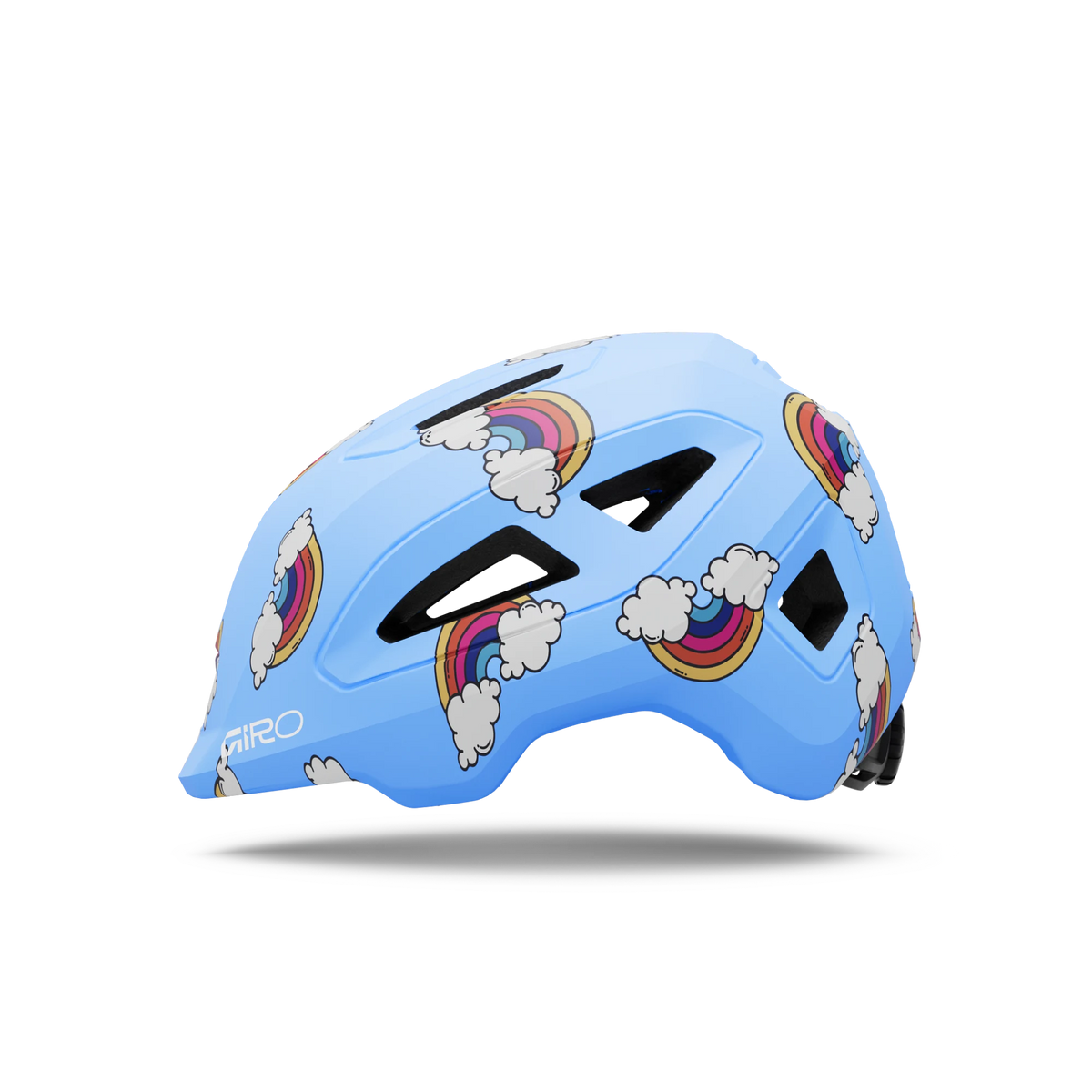 Giro Scamp II youth helmet in Multi Color, profile view facing left
