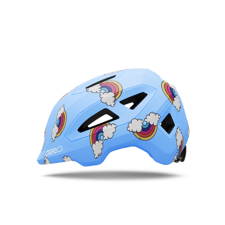 Giro Scamp II youth helmet in Multi Color, profile view facing left