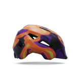 Giro Scamp II youth helmet in Purple Lava, profile view facing right