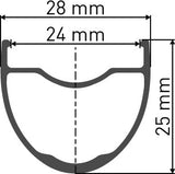 GR 1600 SPLINE disc brake wheel, clincher 25 x 24 mm, 700c front - Billy Bilsland Cycles