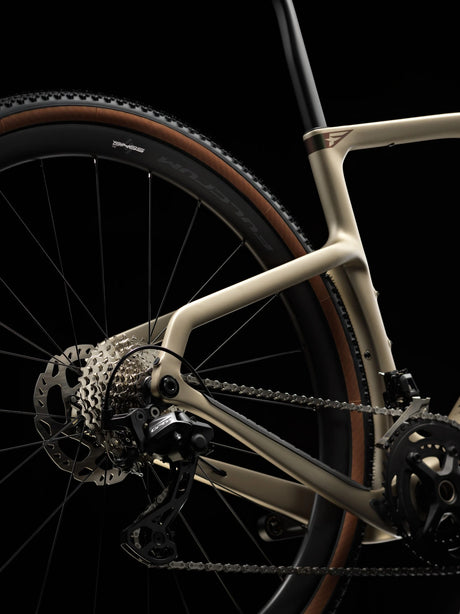 Shimano GRX rear derailleur and cassette on the Altai Dust Pinarello Grevil F1.