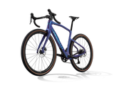 Patagonia Frost Pinarello Grevil F3 gravel bike from a front three-quarter angle, non-drive side.
