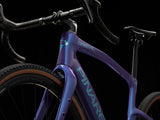 Patagonia Frost Pinarello Grevil F3 frame detail showing the head tube, top tube and down tube logo.