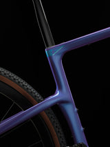 Seat cluster of the Patagonia Frost Pinarello Grevil F3 where the top tube and seatstays meet the seat tube.