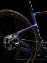 Rear of the Patagonia Frost Pinarello Grevil F3, pictured with a Shimano GRX rear derailleur and cassette.