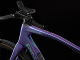 Top tube of the Patagonia Frost Pinarello Grevil F3 with the Grevil logo, stem and handlebar.
