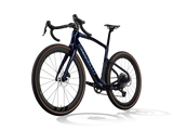 Lapland Sky Pinarello Grevil F5 gravel bike from a front three-quarter angle, non-drive side.