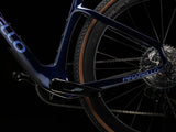 Bottom bracket and chainstay of the Lapland Sky Pinarello Grevil F5 with the crank and rear disc brake.