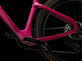 Bottom bracket and chainstay of the Lunar Bloom Pinarello Grevil F9 with the crank and rear disc brake.