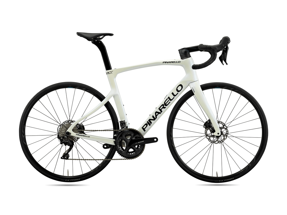 pinarello x1 105 white road bike