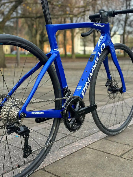 Close-up of Pinarello F1 bike drivetrain