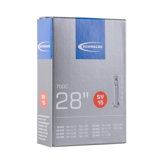 Schwalbe SV15 inner tube, 700c, Presta valve 60mm