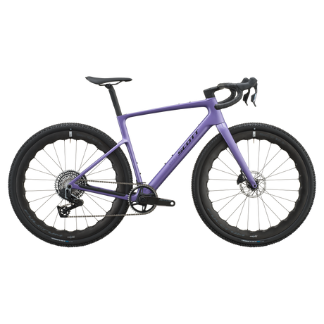 Scott Addict Gravel 10 2027 in blaze purple, drive-side profile