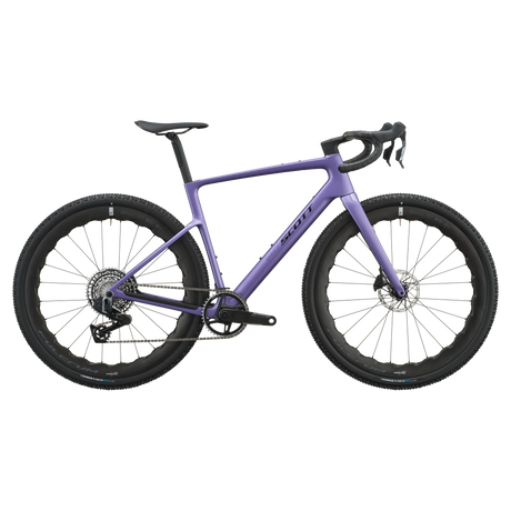 Scott Addict Gravel 10 2027 in blaze purple, drive-side profile