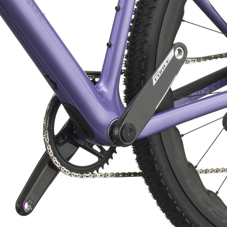 Scott Addict Gravel 10 2027 in blaze purple, SRAM Force XPLR crankset with power meter