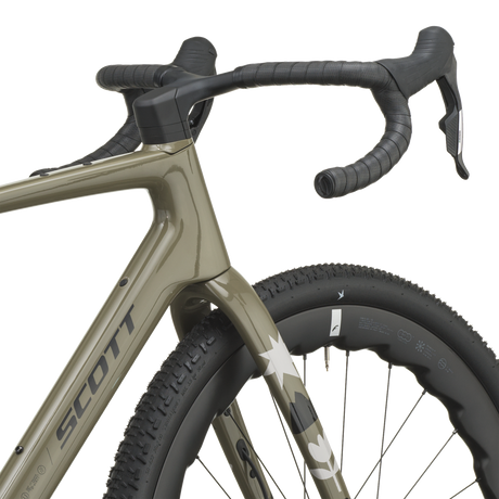 Scott Addict Gravel 10 2027 in lupine grey, head tube and fork crown