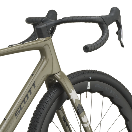 Scott Addict Gravel 10 2027 in lupine grey, head tube and fork crown