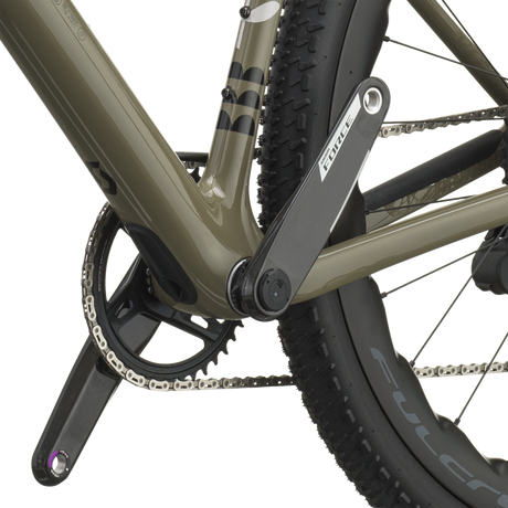 Scott Addict Gravel 10 2027 in lupine grey, crankset and bottom bracket