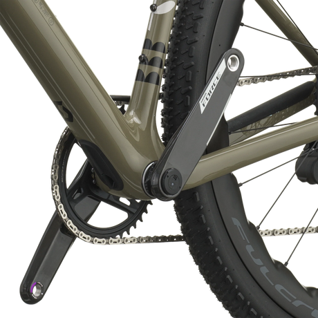 Scott Addict Gravel 10 2027 in lupine grey, crankset and bottom bracket