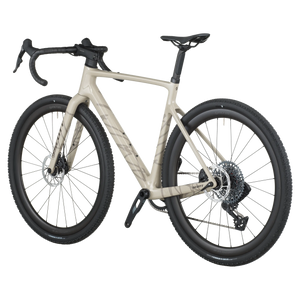 Close-up of a bicycle seat and frame on a white background