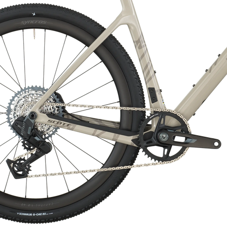 Purple and black bicycle on a white background