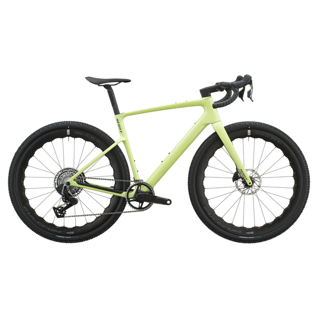 Scott Addict Gravel 20 2027 in mojito green, drive-side profile