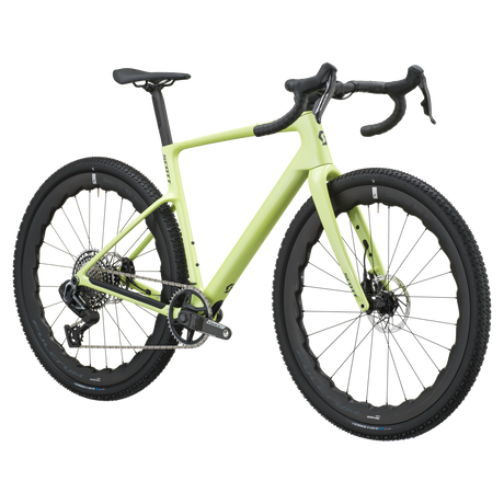 Scott Addict Gravel 20 2027 in mojito green, front three-quarter view