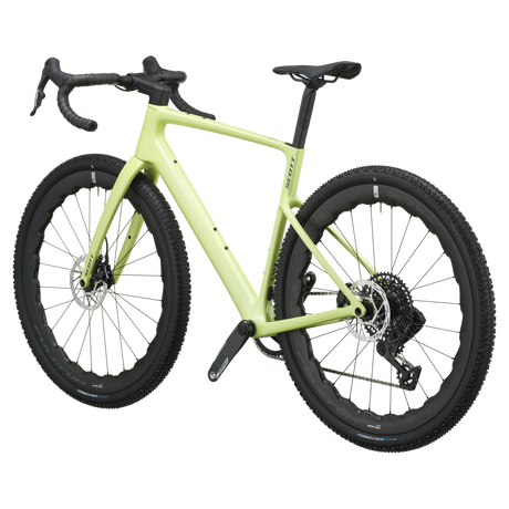 Scott Addict Gravel 20 2027 in mojito green, rear three-quarter view