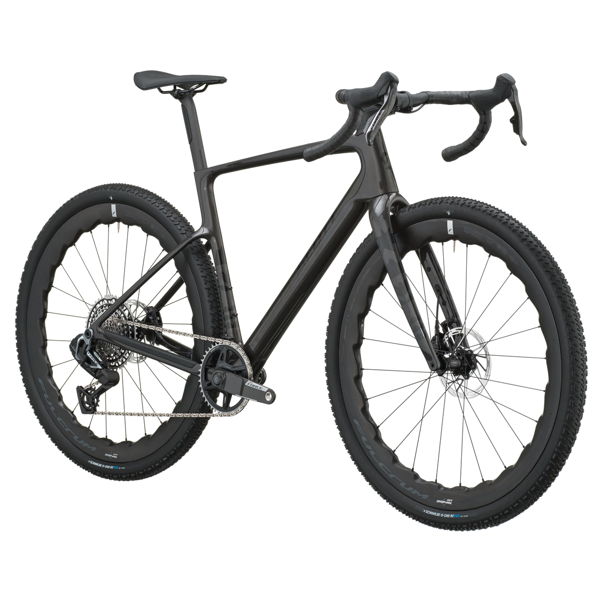 Scott Addict Gravel 20 2027 in watery black, front three-quarter view