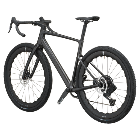 Scott Addict Gravel 20 2027 in watery black, rear three-quarter view