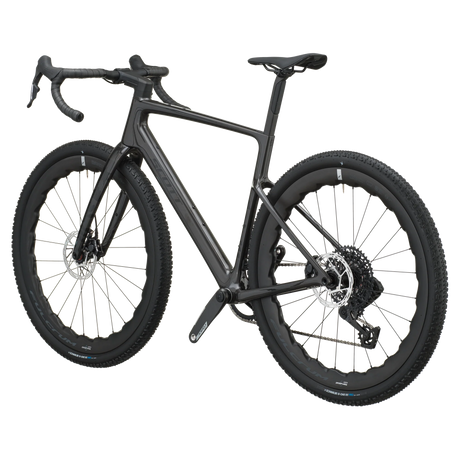 Scott Addict Gravel 20 2027 in watery black, rear three-quarter view