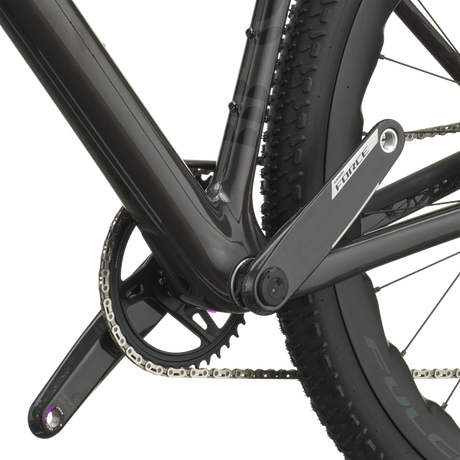 Scott Addict Gravel 20 2027 in watery black, crankset and bottom bracket