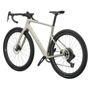 Scott Addict Gravel 30 2027 in agate grey, rear three-quarter view