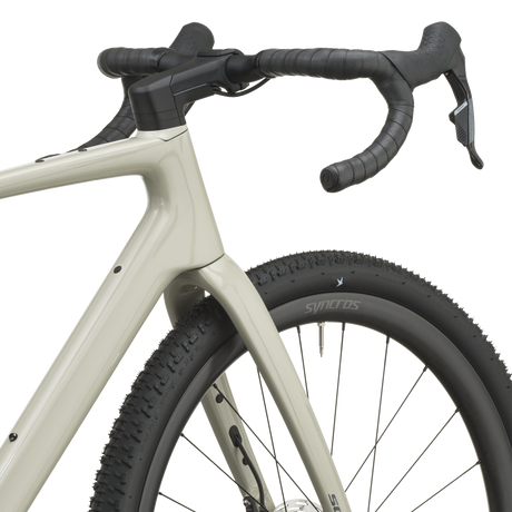 Scott Addict Gravel 30 2027 in agate grey, head tube and fork crown
