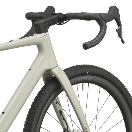 Scott Addict Gravel 30 2027 in agate grey, head tube and fork crown