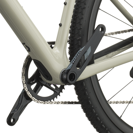 Scott Addict Gravel 30 2027 in agate grey, SRAM Rival XPLR crankset and bottom bracket
