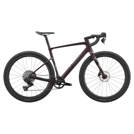 Scott Addict Gravel 30 2027 in mulberry purple, drive-side profile