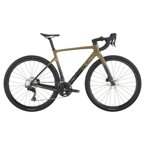 Racing bicycle on a white background