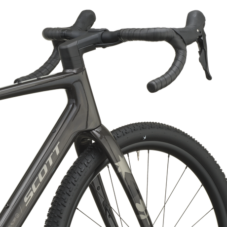 Scott Addict Gravel 40 2027 in carbon black, head tube and fork crown