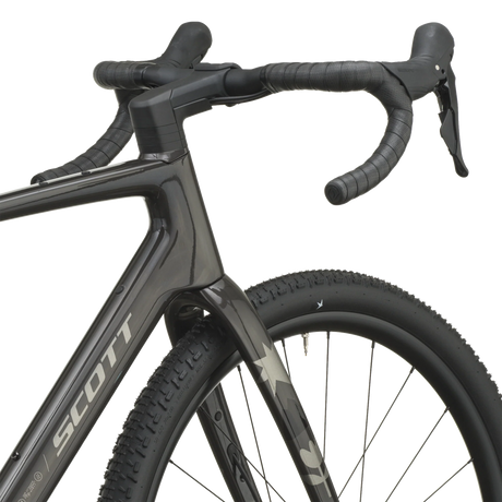 Scott Addict Gravel 40 2027 in carbon black, head tube and fork crown
