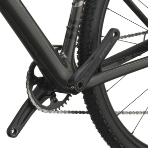 Scott Addict Gravel 40 2027 in carbon black, Shimano GRX crankset and bottom bracket
