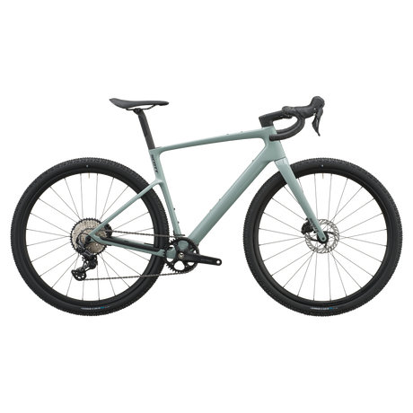 Scott Addict Gravel 40 2027 in iron grey, drive-side profile