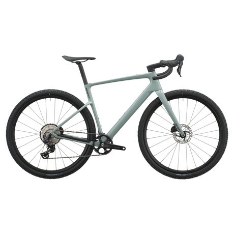 Scott Addict Gravel 40 2027 in iron grey, drive-side profile