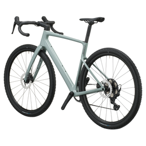 Scott Addict Gravel 40 2027 in iron grey, rear three-quarter view